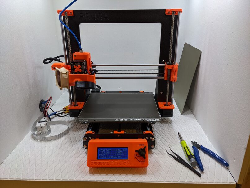 Prusa MK3S to be leveled.