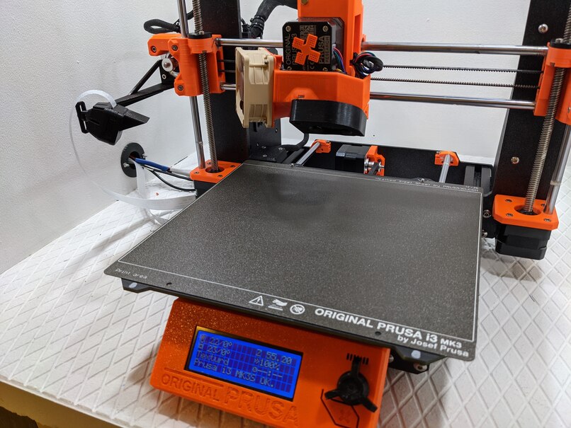 Picam mount attached to Prusa MK3S, right.